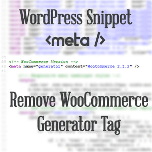 WooCommerce Generator Tag